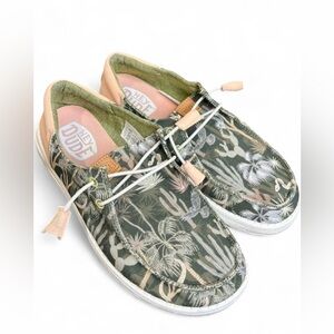 Hey Dude Women’s Wendy funk oasis-olive Slip On Shoes